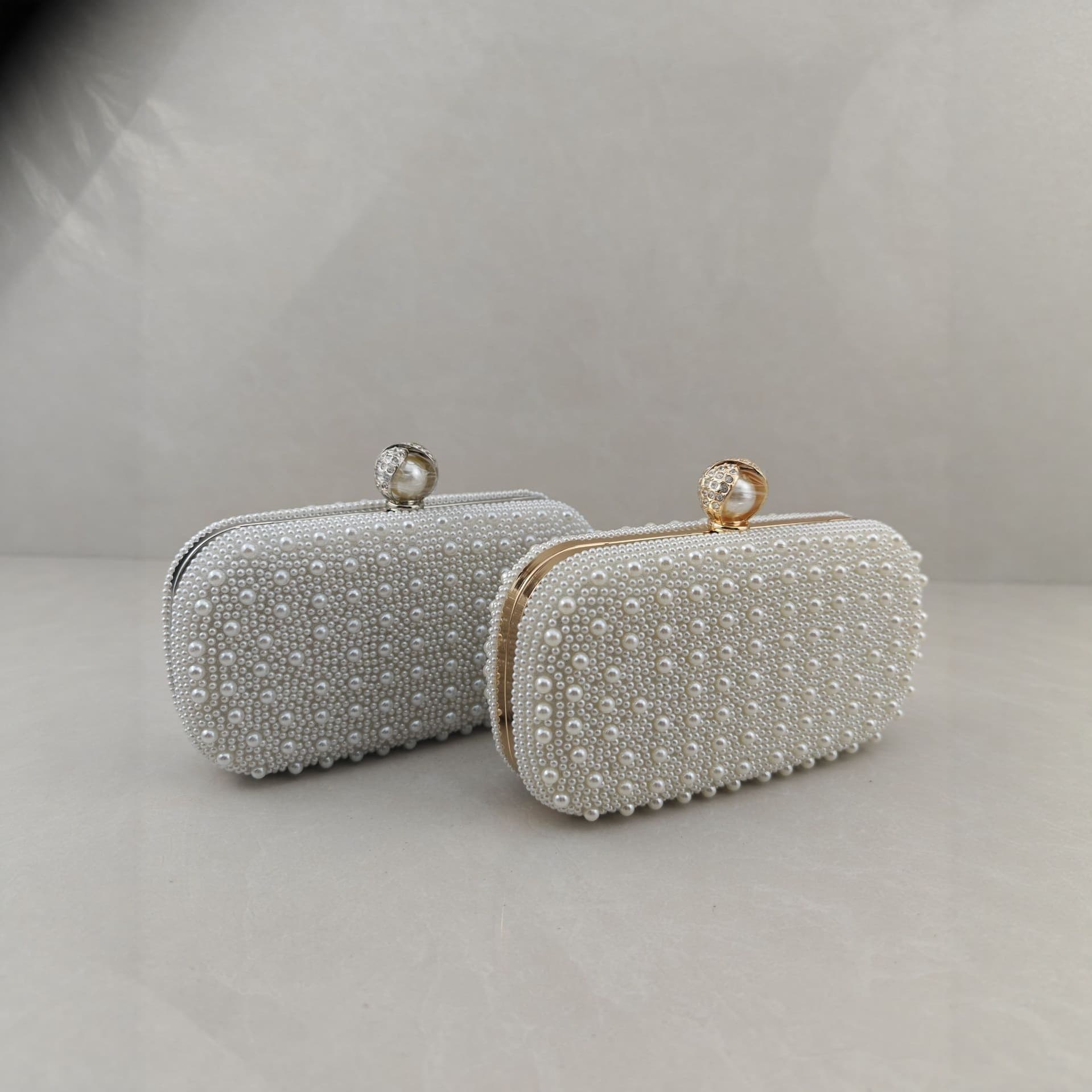 New Hot-Selling Pearl Evening Bag Cross-Border Retro Fashion Wedding Bag Matching White Cheongsam Factory Direct