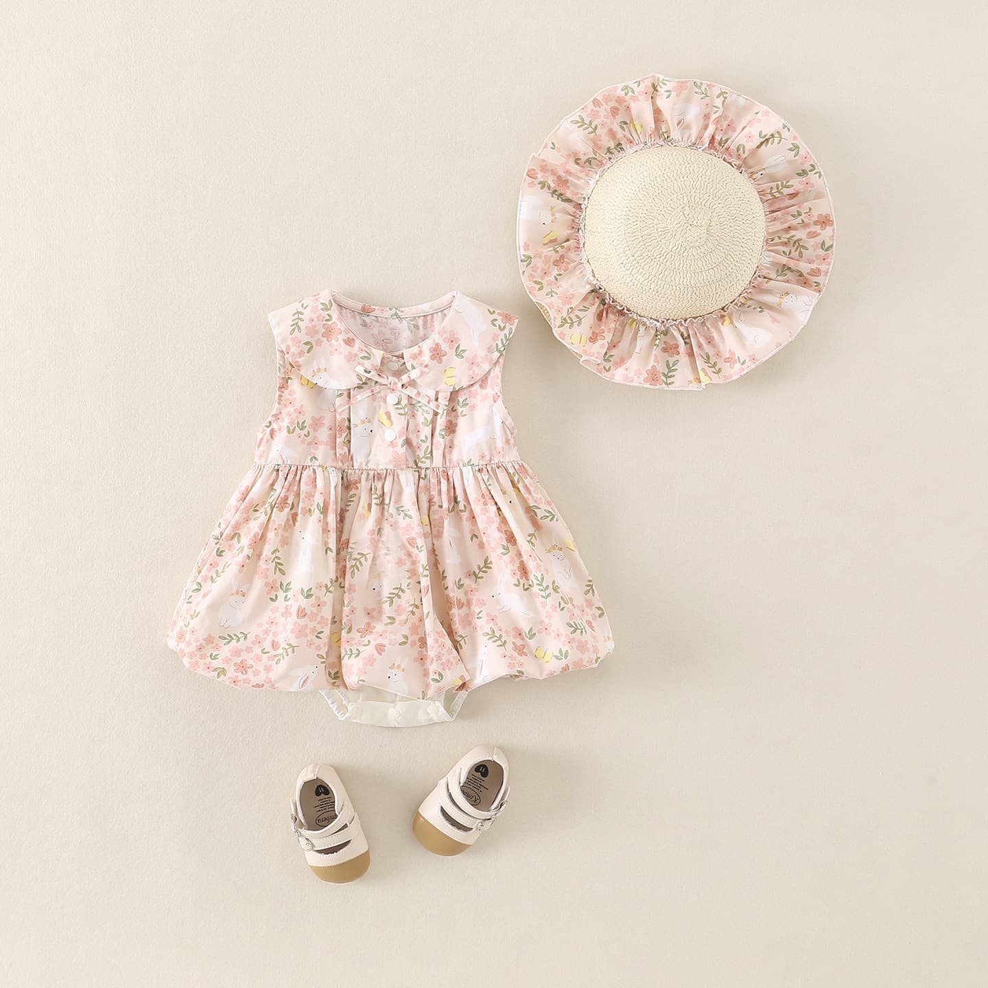 Baby girl summer floral floral 2026 new fashion dress thin baby baby children sweet pastoral style triangle climbing skirt