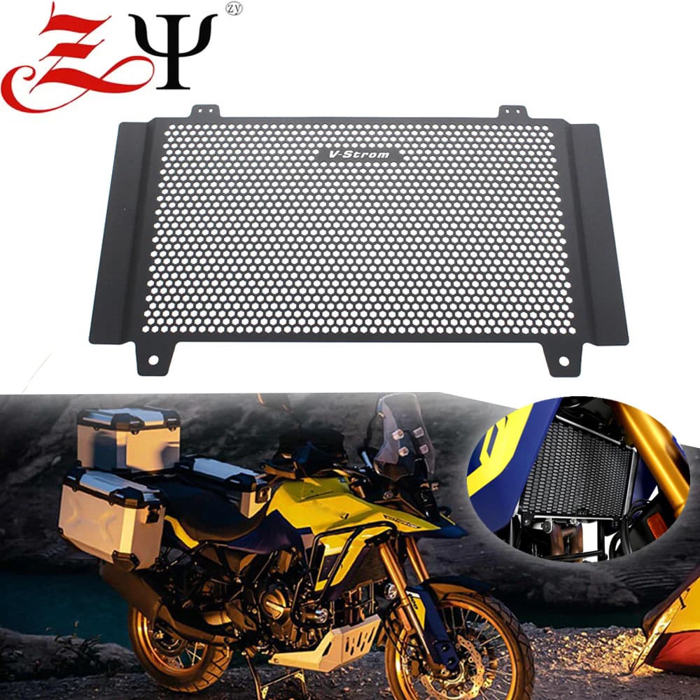 Aluminum Radiator Guard Grille for Suzuki V-Strom 800DE - Coolant Radiator Protection Cover, Sand and Stone Shield