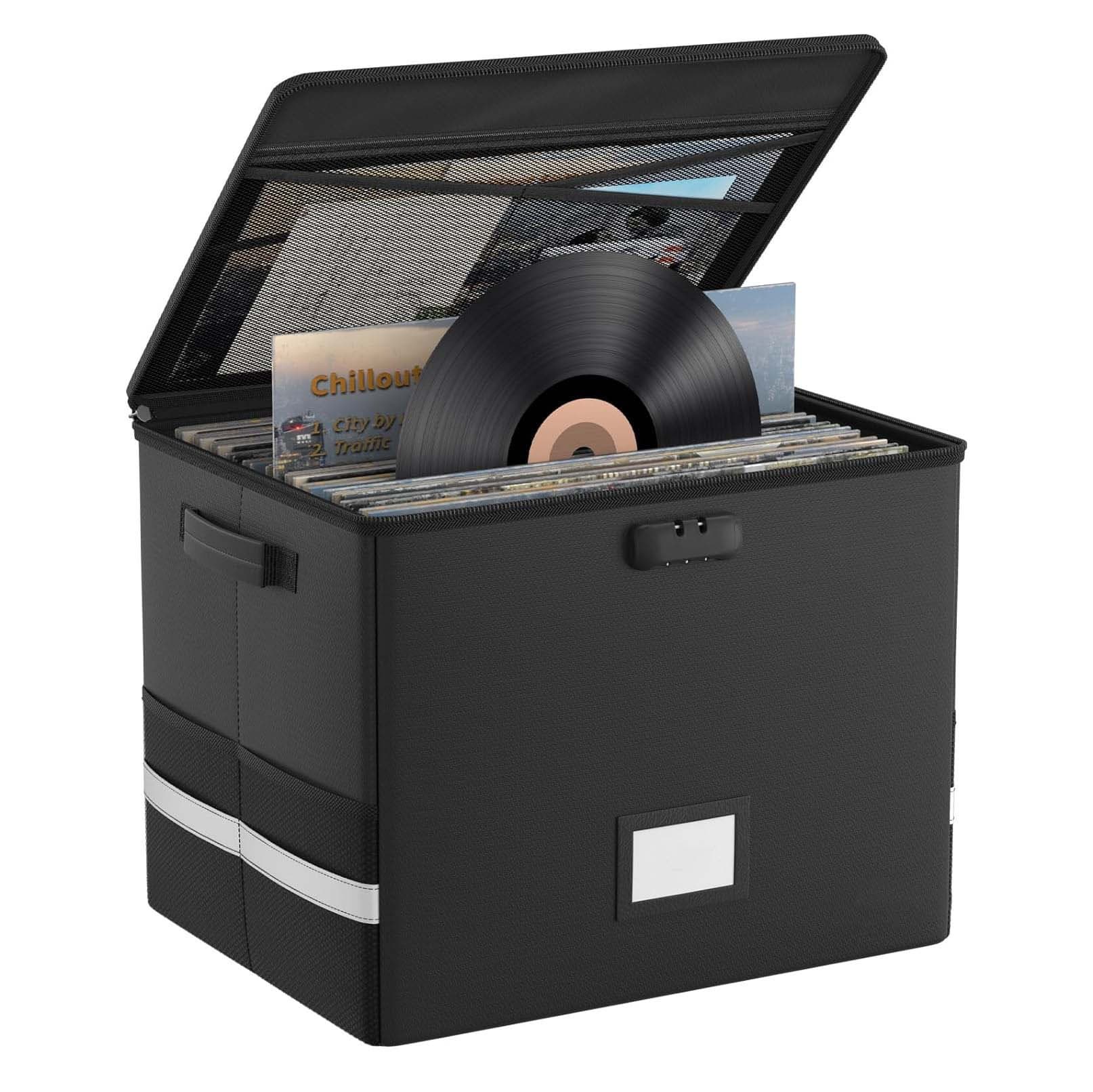 Multifunctional large-capacity portable fireproof and waterproof storage box foldable easy-to-carry file box