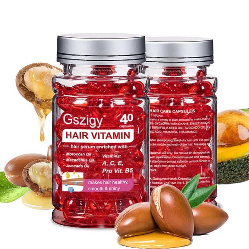 TK Hot Selling Vitamin Hair Oil Capsules Portable Pack Vitamin Hair Softgel