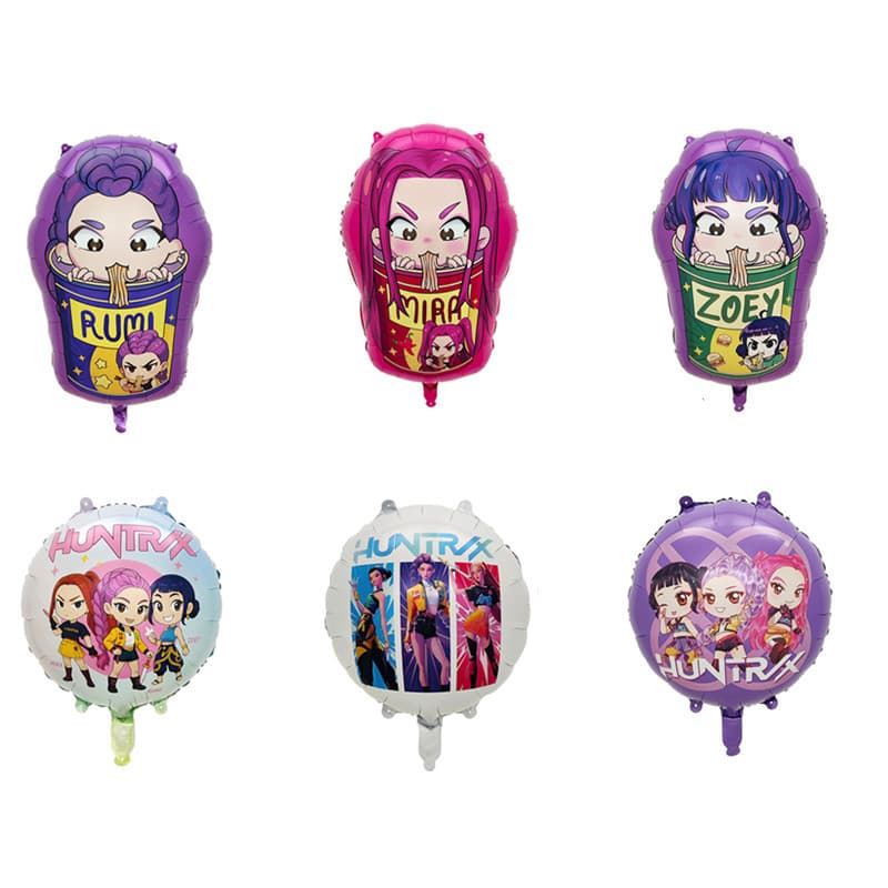 New anime witch hunter group MIRA cartoon aluminum film balloon set birthday party scene decoration arrangement
