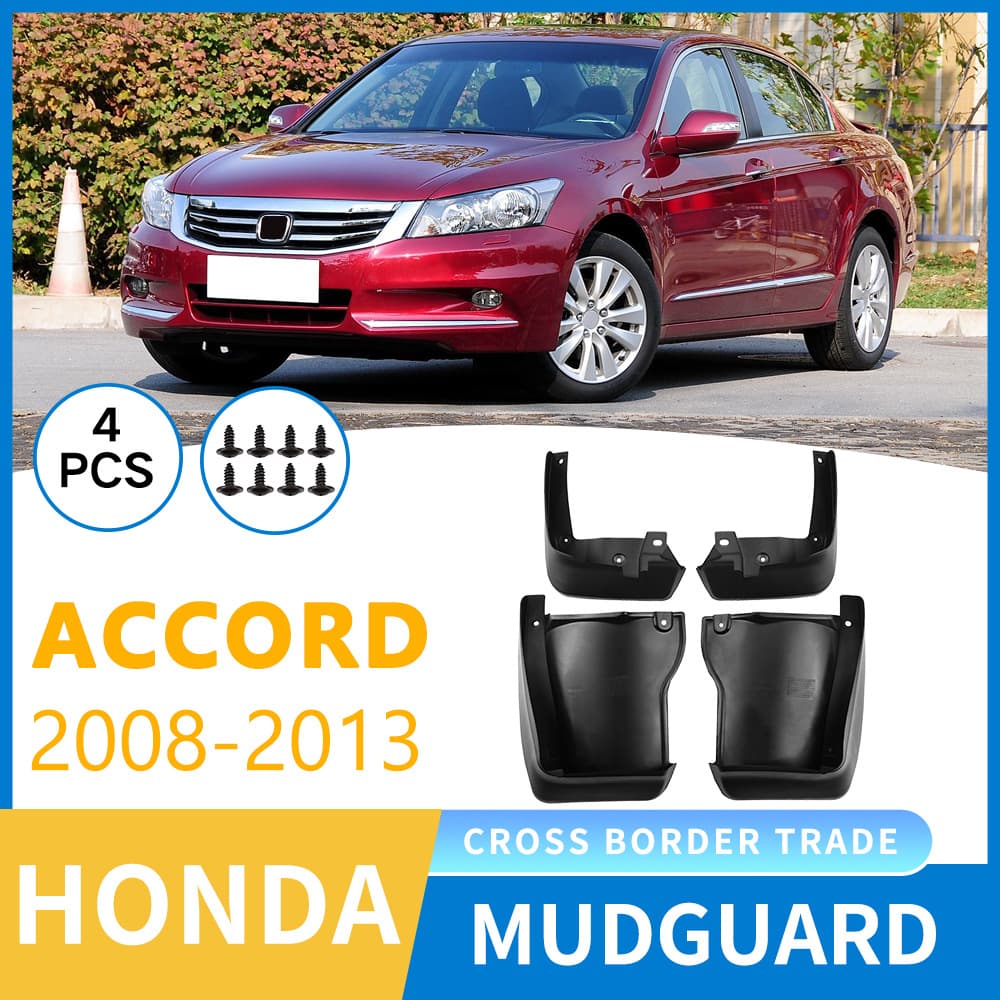Fits Honda Accord 2008-2013 4-Door Sedan Mud Flaps Splash Guards for Export Cross-Border
