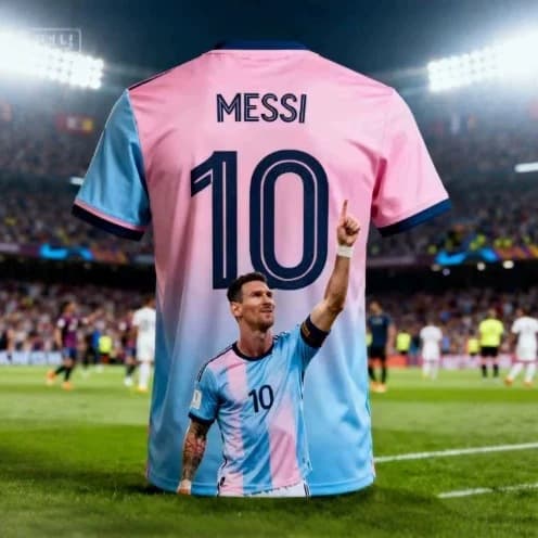 2026 MESSI Special Edition Football Jersey, Commemorative Soccer Shirt T-Shirt for Men, Women, and Children