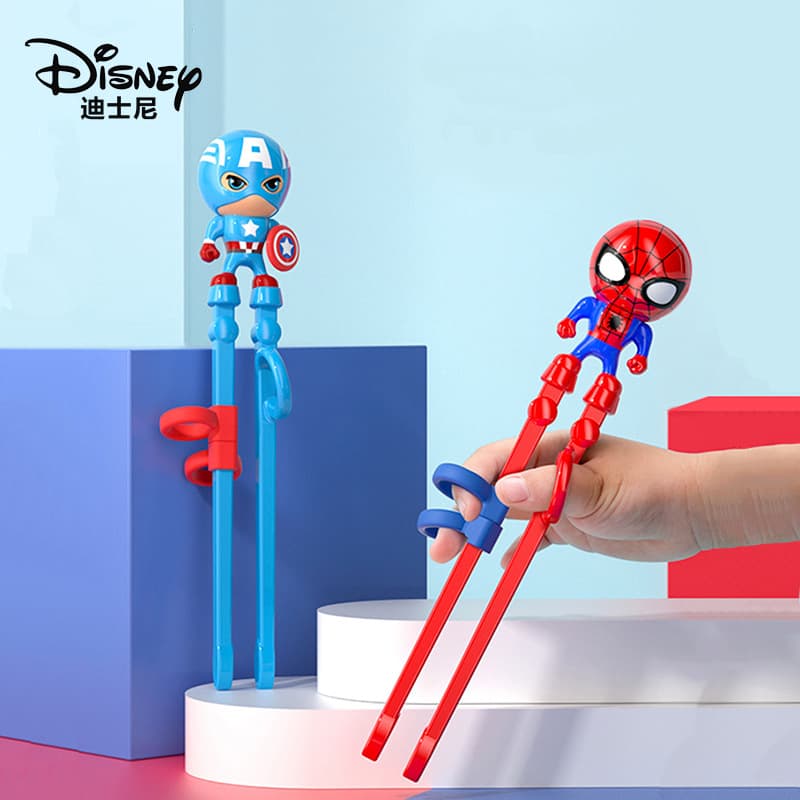 Disney Learning Chopsticks Child Training Anti-Misplacement Cute Cartoon Baby Supplementary Food Practice Chopsticks for Kids