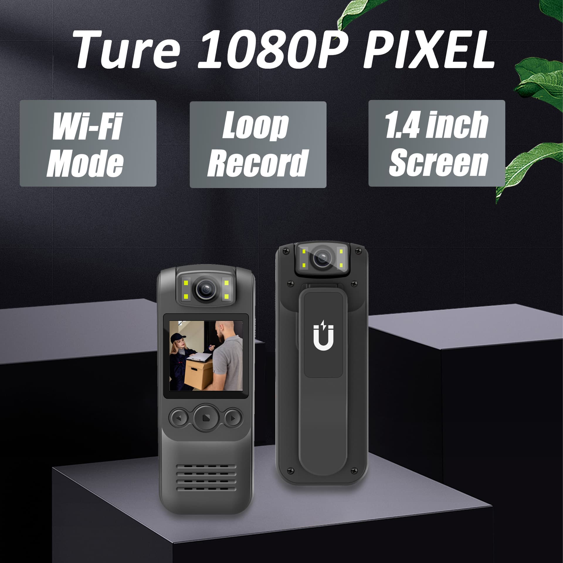 New VD01 Camera Wireless WiFi Action DV Recorder Handheld Clip Outdoor Cycling Camera