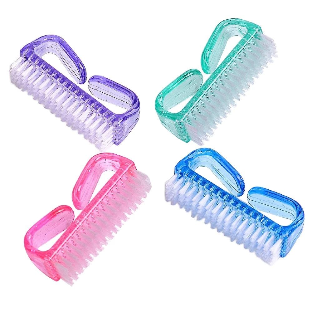 Nail Tool Large Horn Brush, Semi-Transparent Horn Brush for Nail Dust Cleaning, Plastic Nail Brush