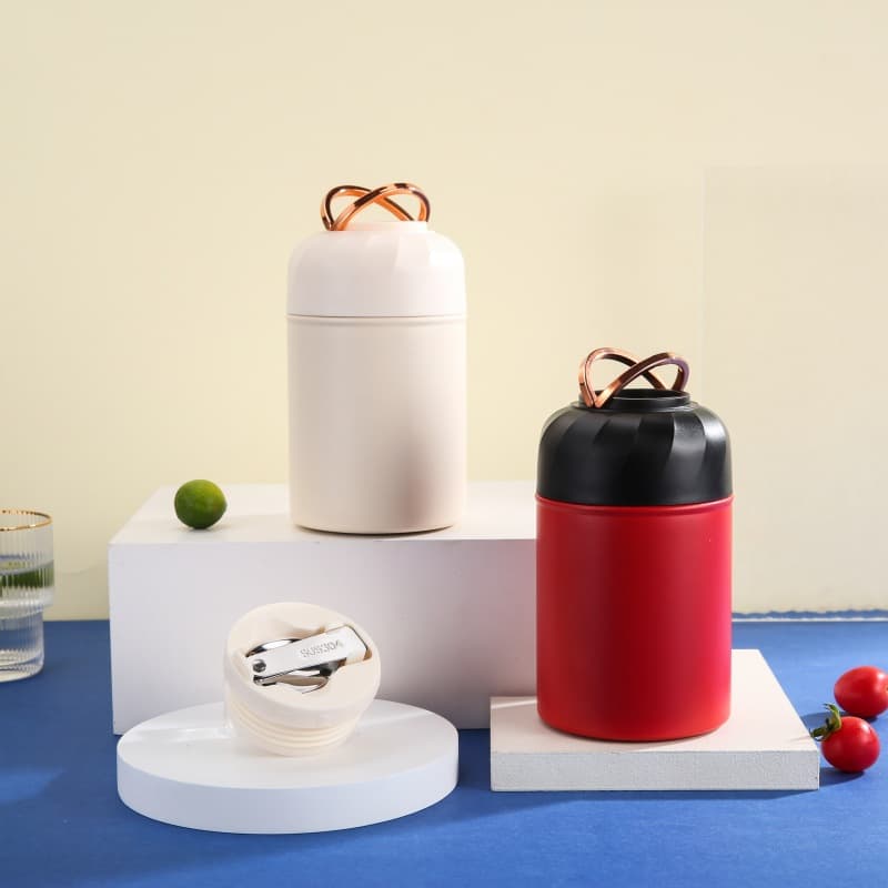 Insulated Lunch Box Thermal Cooker for Students, Stainless Steel Insulated Cup and Thermal Container with Customizable Gift Options