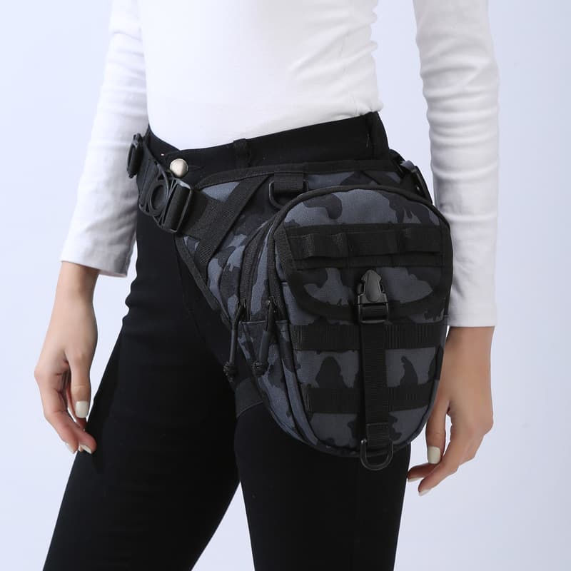 Luya bag multifunctional tactical waist and leg bag camouflage sports cycling motorcycle crossbody bag outdoor fishing waist bag for men and women