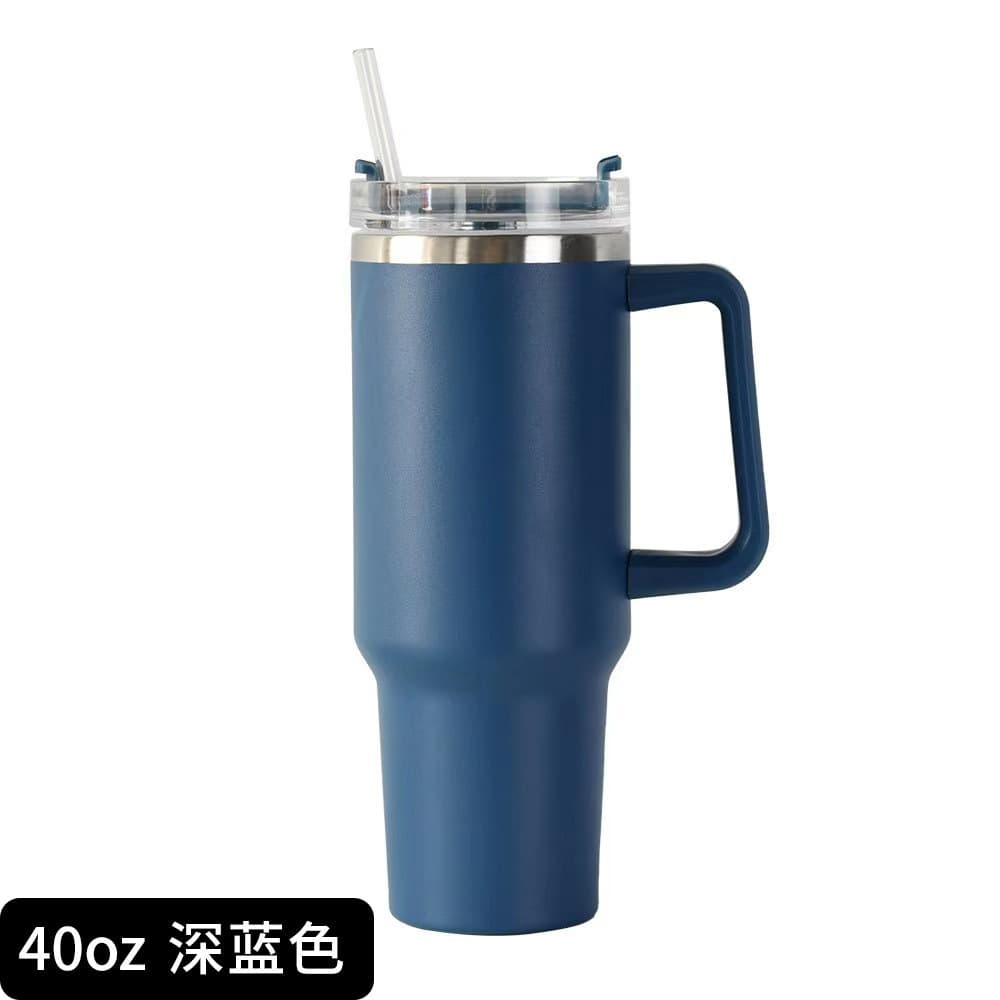 Cross-border 40oz Car Cup 304 Stainless Steel Insulated Tumbler Large Capacity Car Cup with Handle Ice Cup Water Bottle