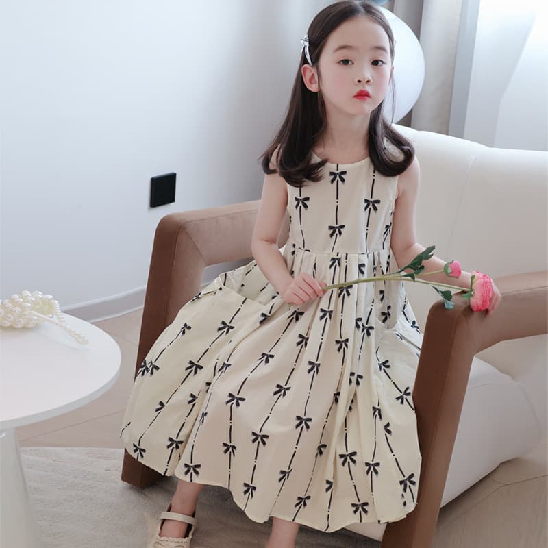 Girls Summer Dress 2025 New Children Summer Princess Cotton 100% Cotton Dress