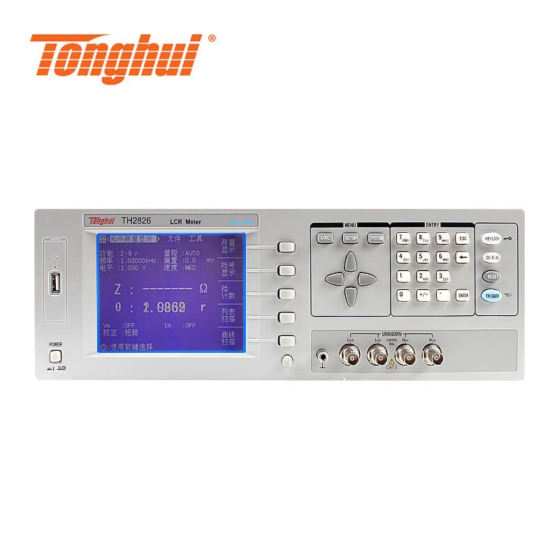 Tonghui TH2826 High-Frequency LCR Digital Bridge TH2826A Piezoelectric Ceramic Testing with 5M Curve Scanning Graphics