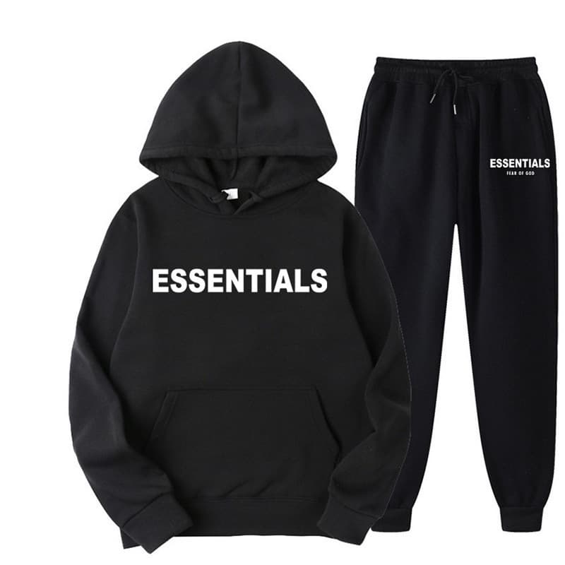 2025 Cross-Border Men's Spring and Autumn Printed Hoodie Suit Set - Trendy Casual Sports Two-Piece Set