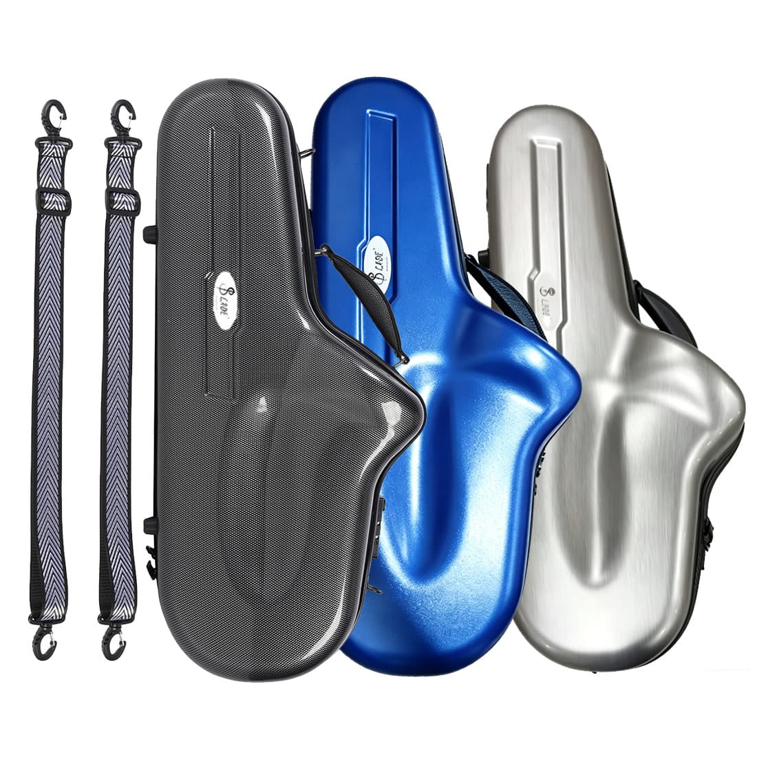 Premium Saxophone Case Eb Alto Sax Case Flight Check-In Resistant Lightweight Shoulder Carry Instrument Case