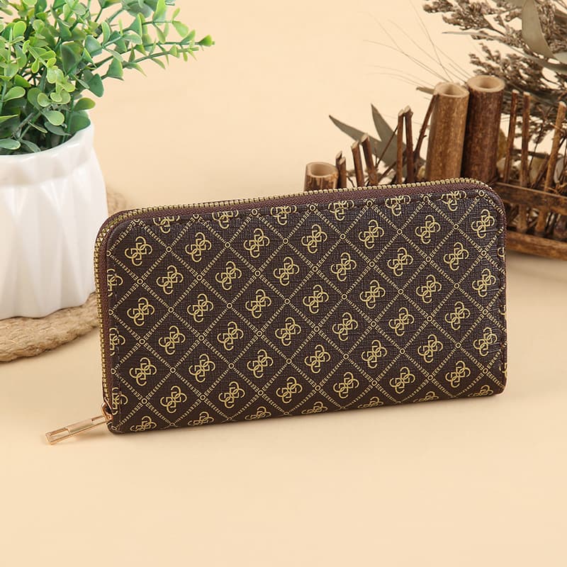 Presbyopia PU Eco-Friendly Material Wallet Women's Clutch Organizer Phone Bag Long Multi-Purpose Purse