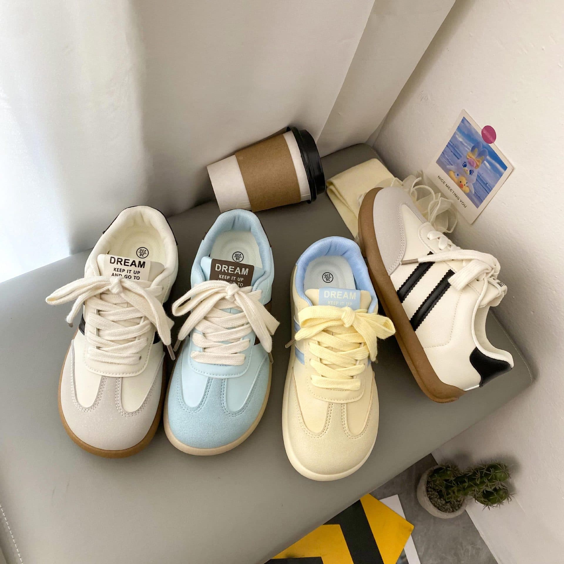 German Army Trainers Women's Shoes 2025 Spring Fashion Flat Slimming Comfortable Casual Athletic Forrest Gump Sneakers N2103