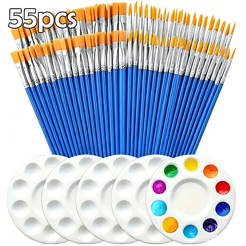 Acrylic Paint Strip 6-Compartment Empty Box 5ml Kids Kindergarten DIY Fluid Art Gouache Watercolor Paint Strip Empty Box