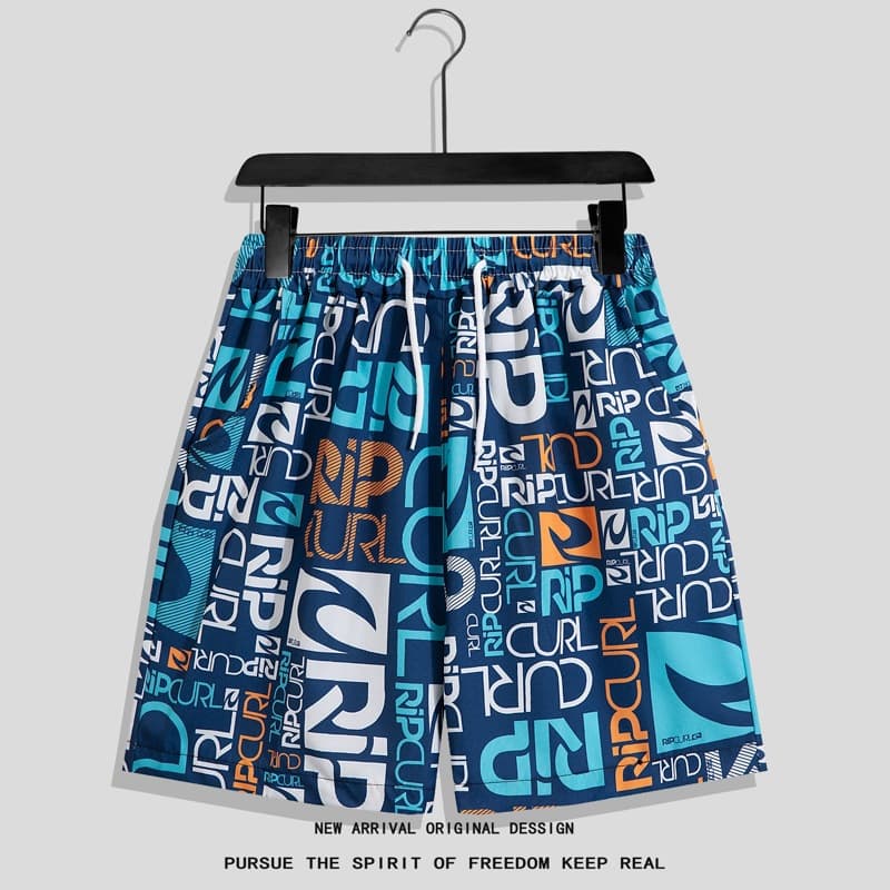 Cross-border Hot Selling Summer New 3D Digital Print Beach Shorts Men's Loose Plus Size Casual Breathable Swim Trunks