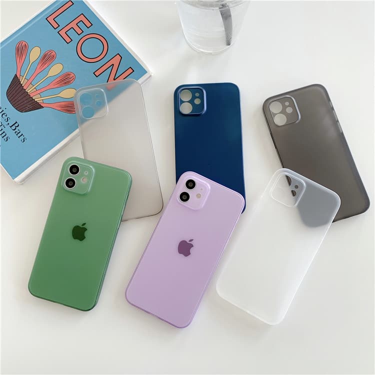 Frosted transparent ultra-thin PP case for iPhone 17, full camera protection for iPhone 11 Pro Max