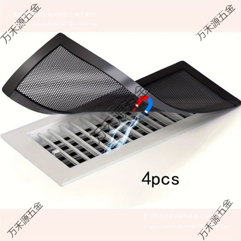 In-stock ventilated magnetic PVC dust screens, removable, cleanable, reusable, full specifications, free samples available.