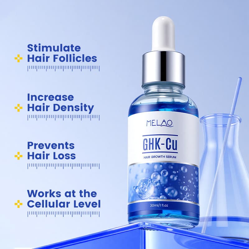 MELAO Cross-border Stock Blue Copper Peptide Hair Care Essence Spray Hair Growth Serum Spray