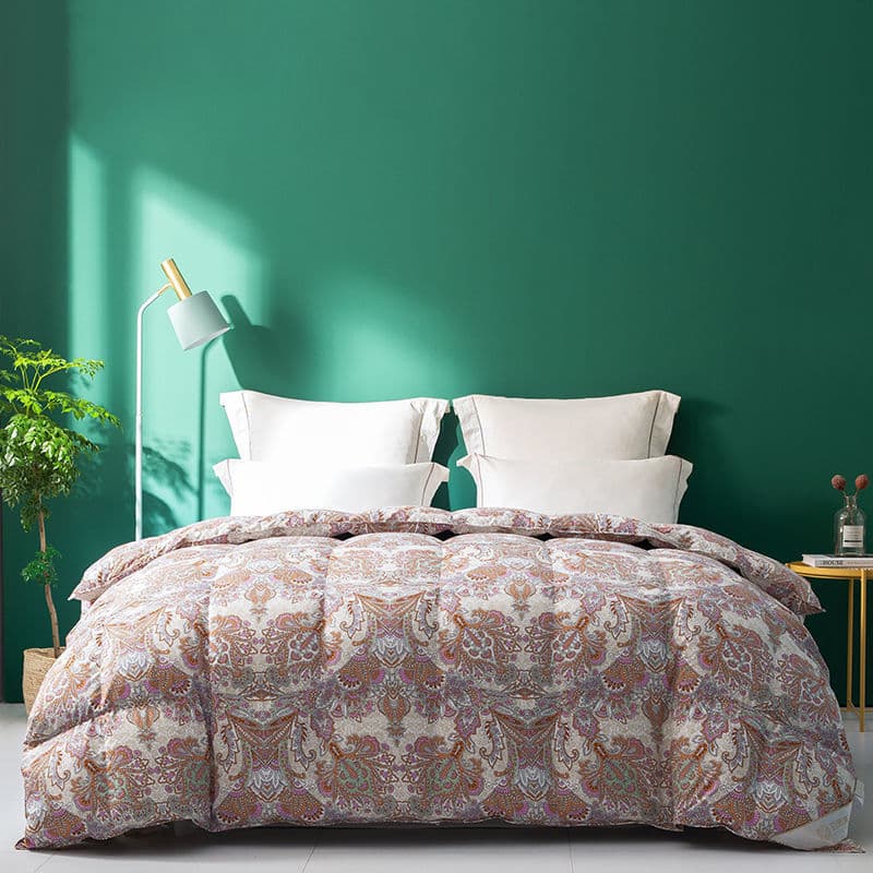 Goose down comforter, white goose down sheet comforter, winter comforter, thickened and warm comforter core, space comforter, single and double bed, cross-border factory wholesale.