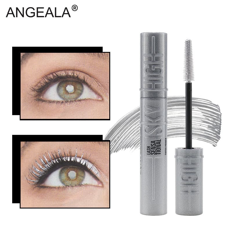 Cross-border Color Cosmetics Sparkle Mascara Waterproof Smudge-proof Fine Shimmer Pearl Finish Setting Mascara Physical Export