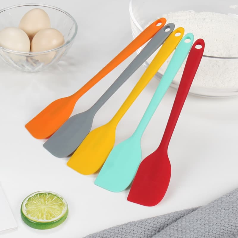 Silicone Spatula Small Size Integrated Cream Scraper All-In-One Jam Spreader Baking Tool Cake Butter Scraper