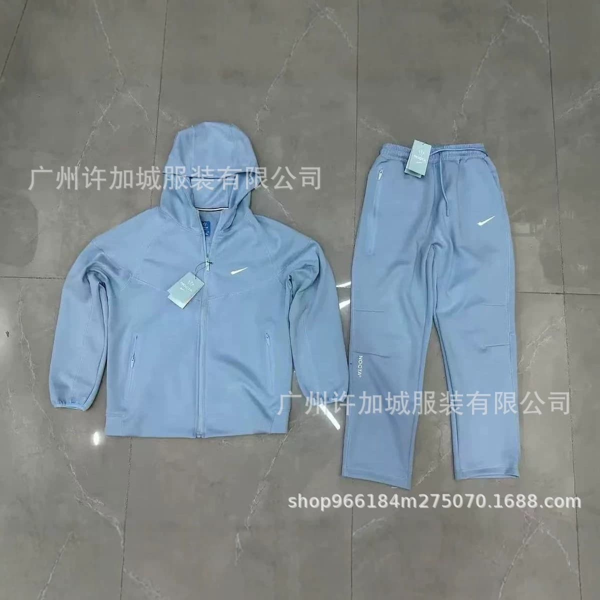EU Market Export NK Collaboration Nocta Series Hooded Set Couple Matching Style Spring/Autumn Casual Sportswear Jacket