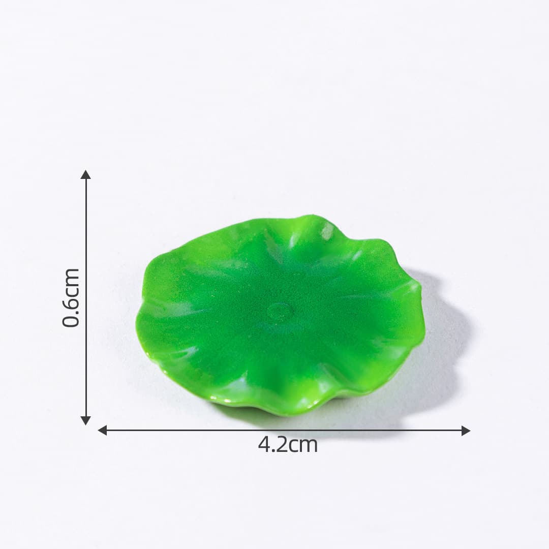 Creative Floating Bamboo Raft Lotus Leaf Micro Landscape Fish Tank Aquarium Decoration DIY Ornament Accessory Miniature Figurine