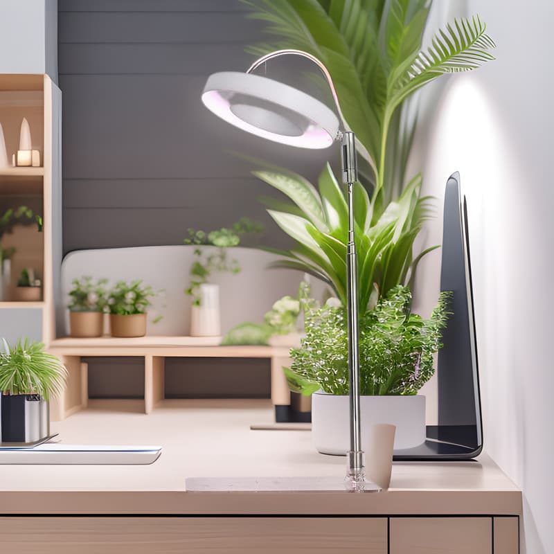 USB Plant Grow Light with Timer, Dimming, Height Adjustable, Full Spectrum Grow Lamp for Succulents, Flowers, and Green Plants