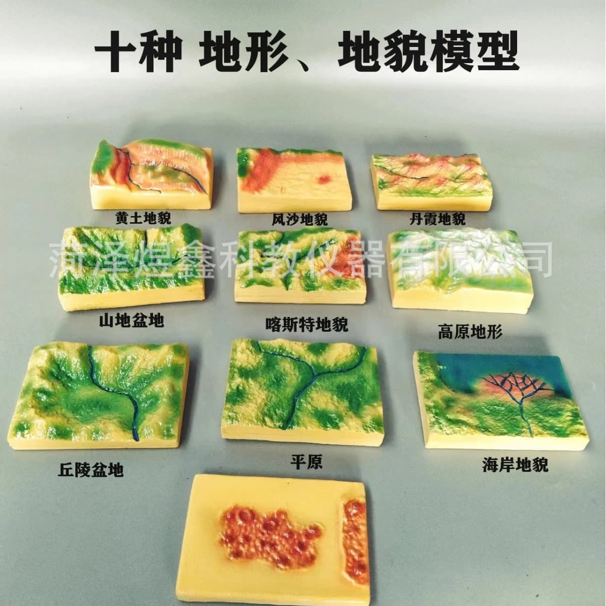 Ten Types of Terrain and Landform Models Science Experiment 10 Landform Models