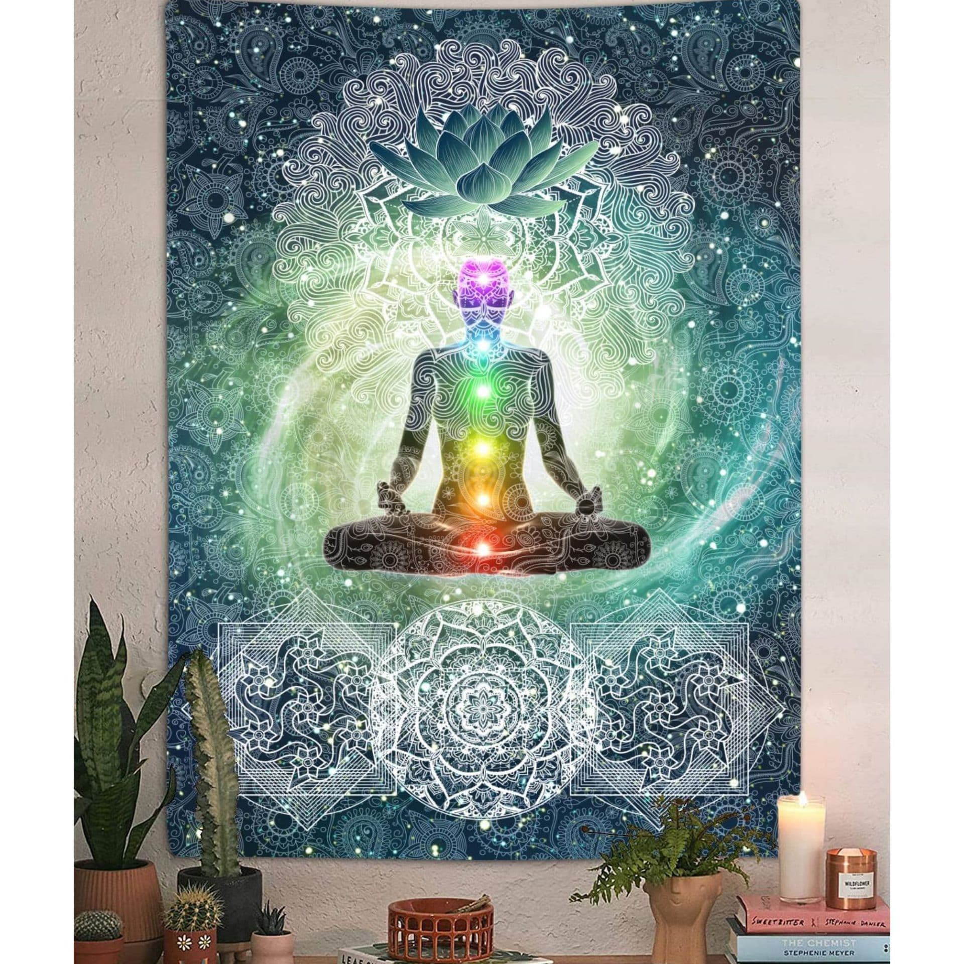 Yoga Meditation Pattern Tapestry Personalized Modern Tapestry Living Room Wall Decoration Bedroom Home Tapestry