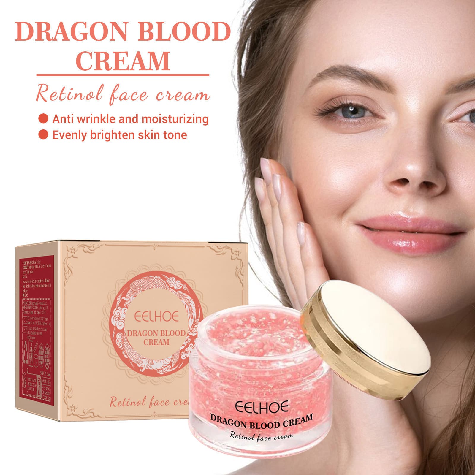 Lingzhi Dragon Blood Anti-Wrinkle Cream, Hydrating Moisturizing Nourishing Skin Cross-border Skincare Retinol Cream In Stock