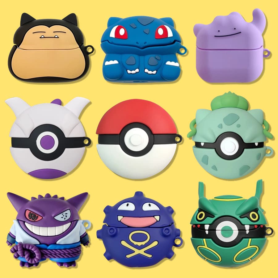 Compatible with Samsung Galaxy Buds3 Pro Wireless Bluetooth Earbuds Case, Pokemon Ball Gengar