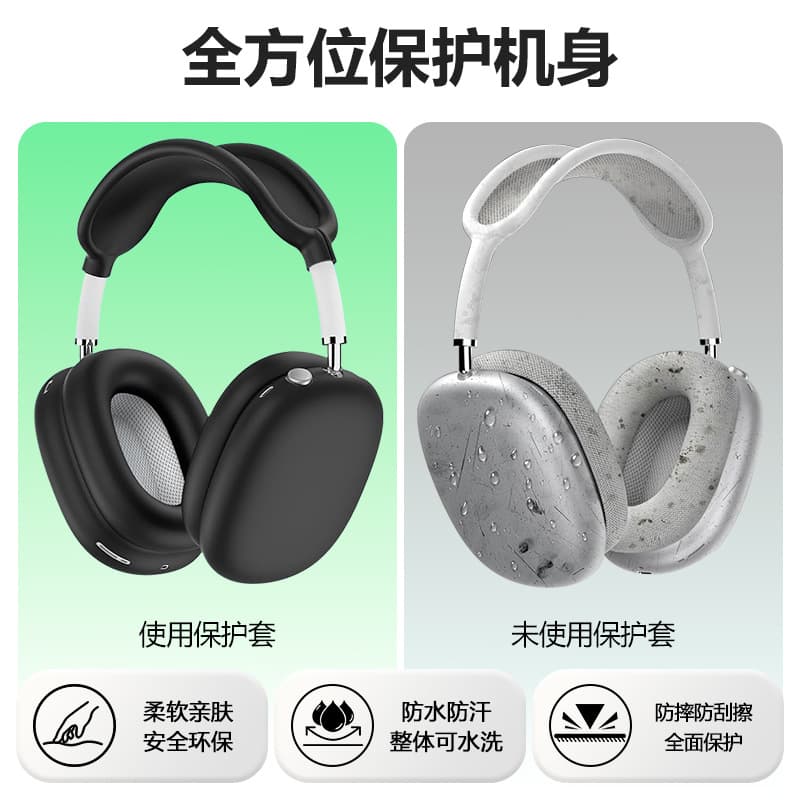 Compatible with AirPods Max TPU Transparent Case Apple Headphone Protective Cover AirPods Max Case