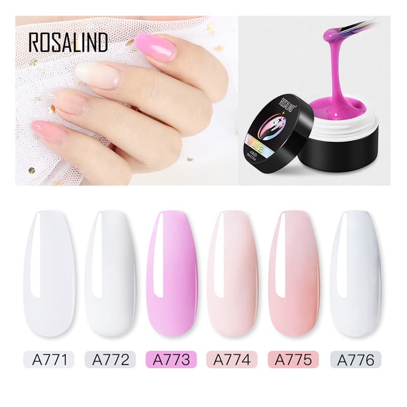 Rosalind Extension Liquid 15ML Viscous Nail Solid Extension Gel Crystal Gel Small Jar Nail Polish Extension Gel