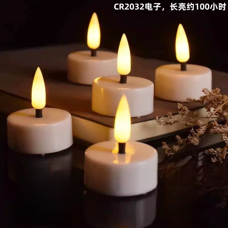 Bullet LED Electronic Candle Light for Festivals, Parties, Birthdays, Halloween, Hotel Decoration, Ambiance, Simulated Small Tea Light