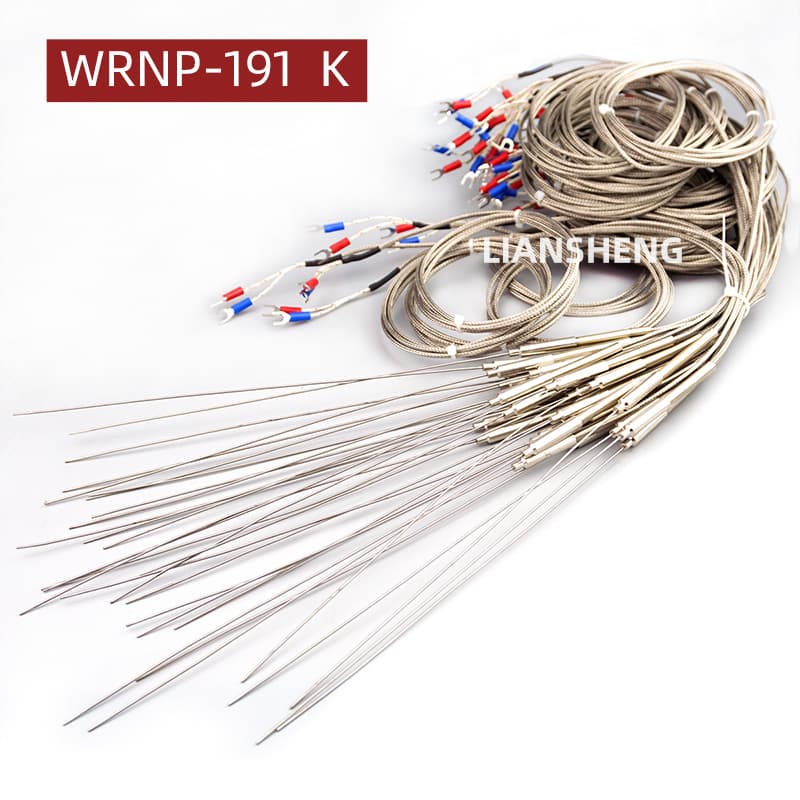 Non-Standard Custom Armored Thermocouple WRNK-191 High Temperature K-Type Probe Temperature Measuring Wire PT100 Temperature Sensor