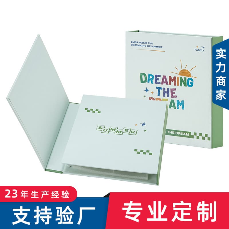 Paper 70% off Stack Loose-Leaf Photo Album Small Size Collection Four-Grid Card Album Star Commemorative Card Album Custom Pattern