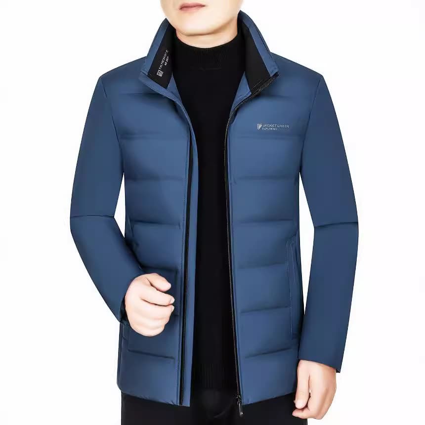 Winter new down jacket men short style lightweight thickened cold-proof outerwear young middle-aged men's casual duck down jacket drop shipping