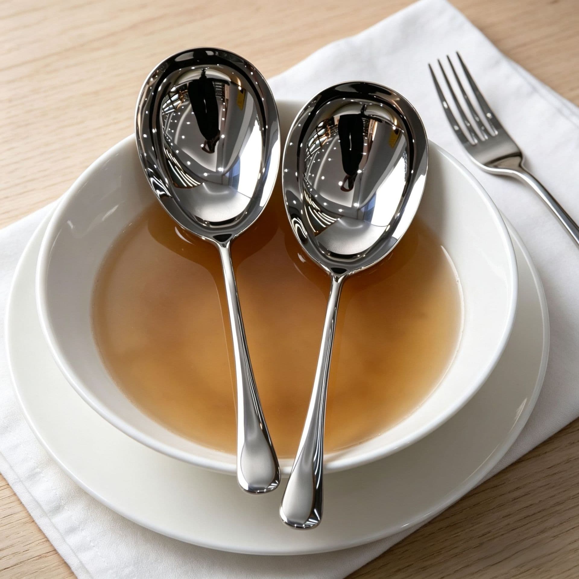 The large spoon is very useful! 1810 stainless steel thickened large soup spoon soup shell dividing spoon male spoon porridge scooping spoon