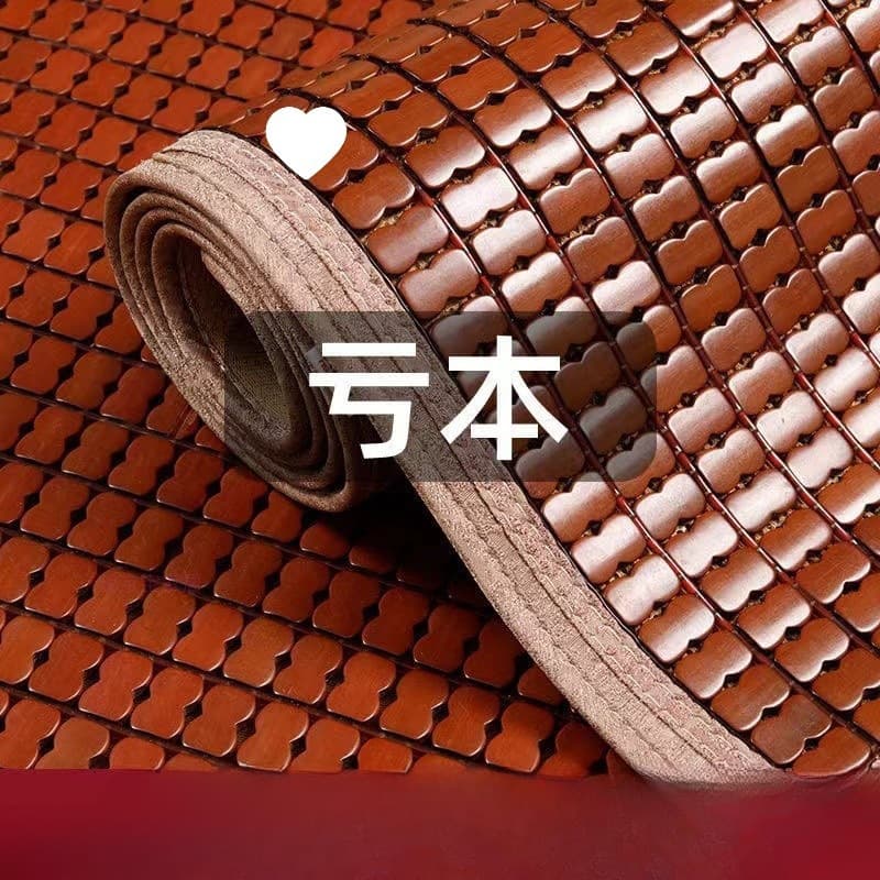 Wholesale Mahjong Cooling Mat Summer, Rice Foldable Mat Carbonized Bamboo Block Cooling Mat, Rice Single/Double, Student Bed Mat