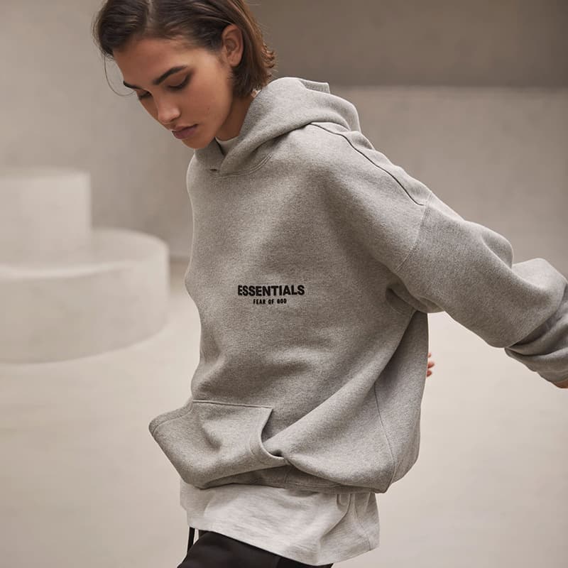 High version ESSENTIALS HHH Season 8 high street casual loose sweatshirt back flocked printed hoodie