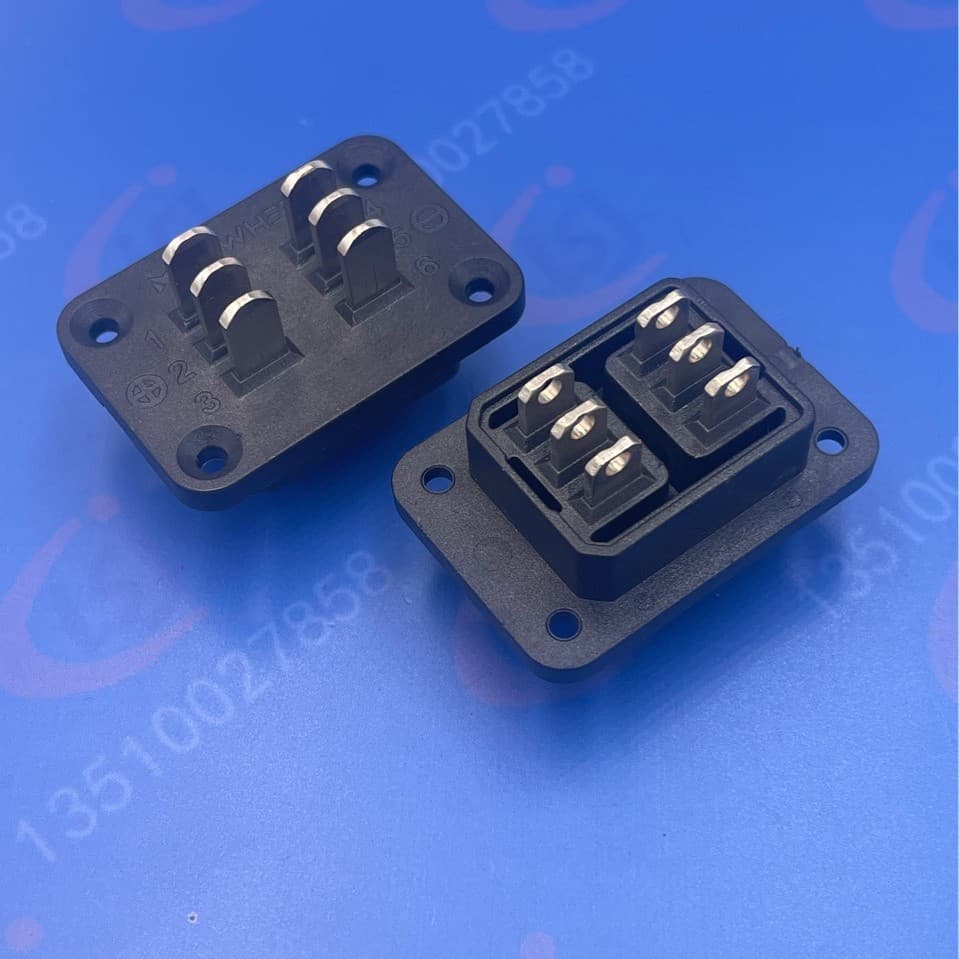 Lithium Battery Connector Socket, 6P High-Current Adapter Male Connector