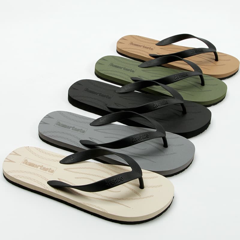 Men's New Flip-Flops, Anti-Slip and Wear-Resistant, for Beach and Outdoor, Thick-Soled Casual Sandals for Home