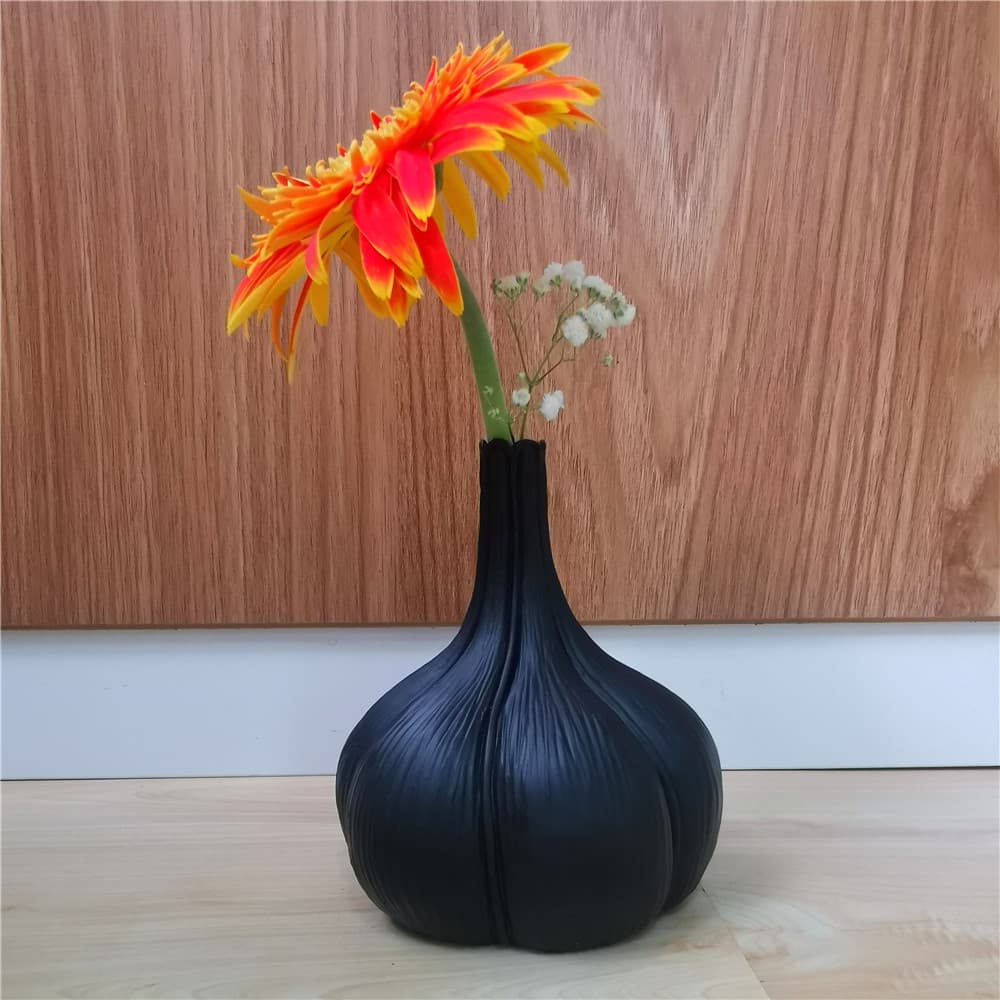 Creative Minimalist Geometric Garlic Small Vase Creative Home Decoration Ornament Soft Decoration Resin Craft