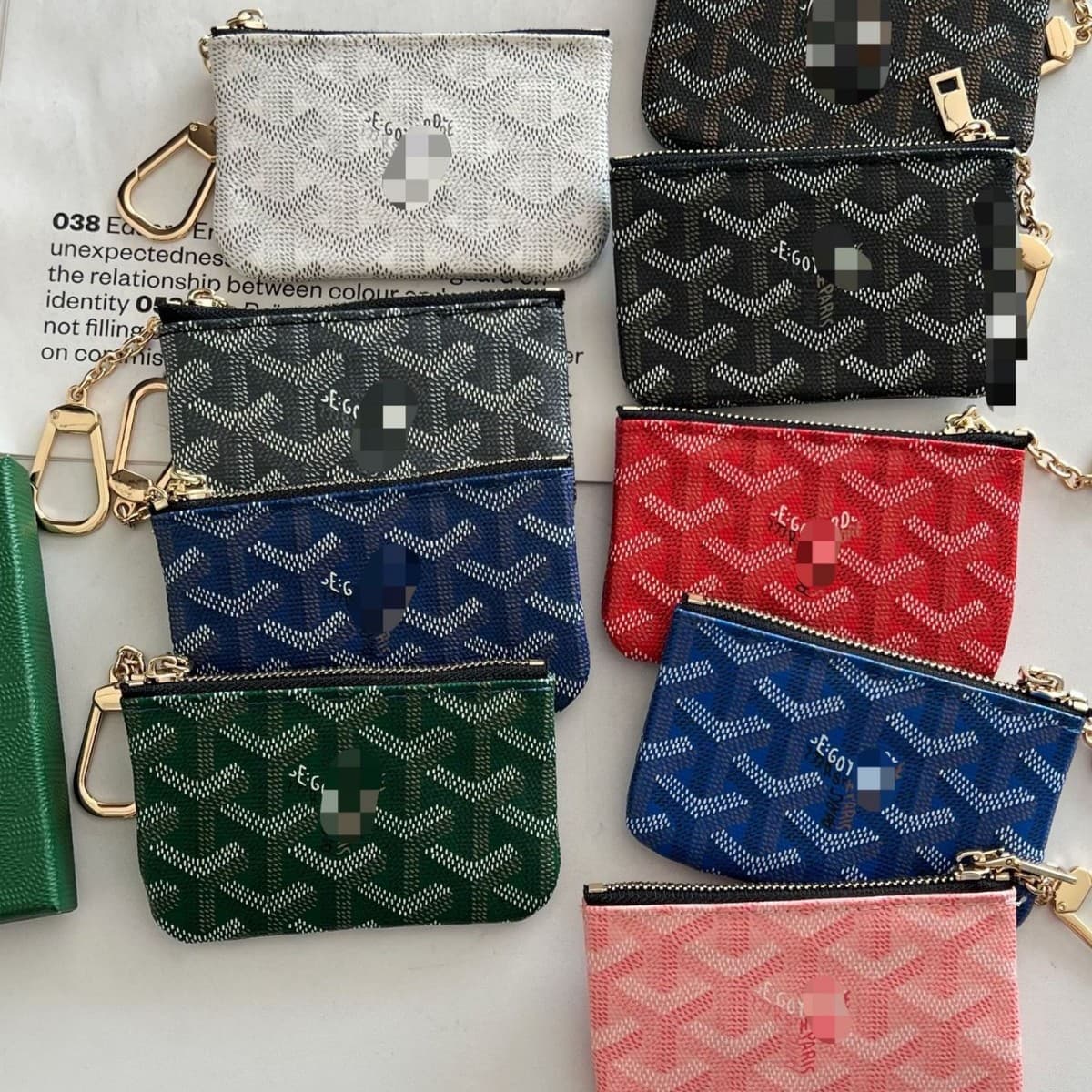 Factory direct wholesale Goya print short bifold wallet thin business wallet fashion versatile for men and women