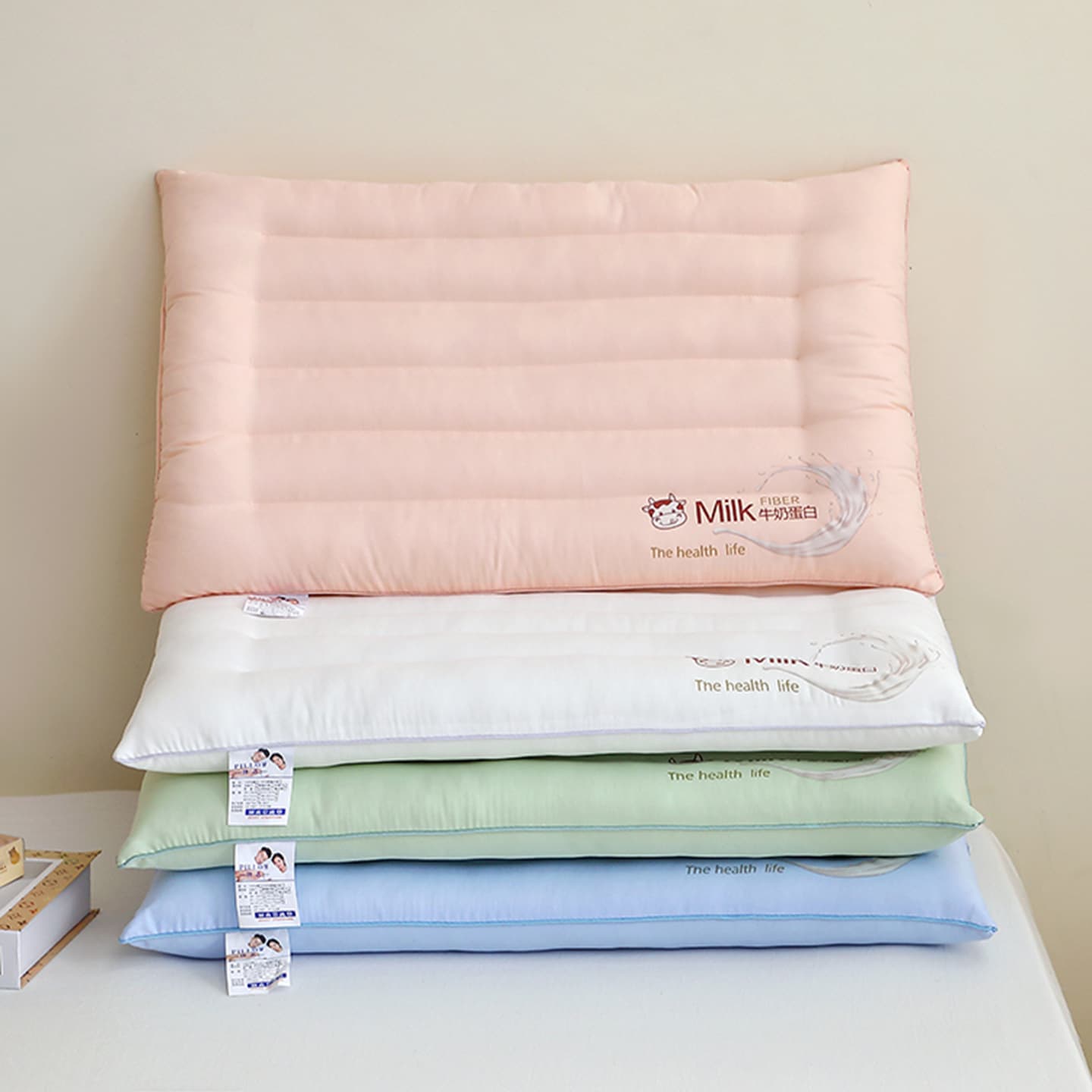 New Milk Protein Shaping Pillow Core, Specialized for Cervical Support and Sleep Aid, Single Household Use, Sold in Pairs