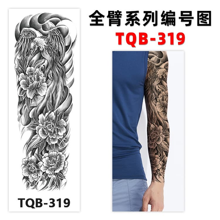 Whole arm tattoo stickers manufacturer spot wholesale flower arm tattoo stickers sexy big flower arm waterproof big arm flower leg tattoo stickers